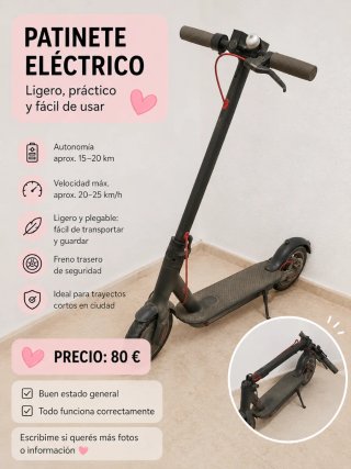 Patinete Eléctrico Ligero Plegable
