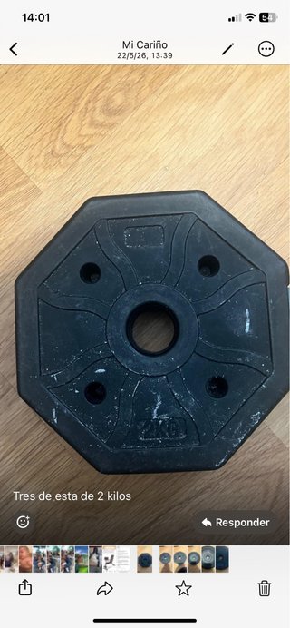 3 Pesas de 2 kg
