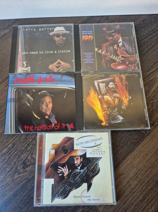 Lote 5 CDs Blues: Larry Garner, Otis, Son Seals, e