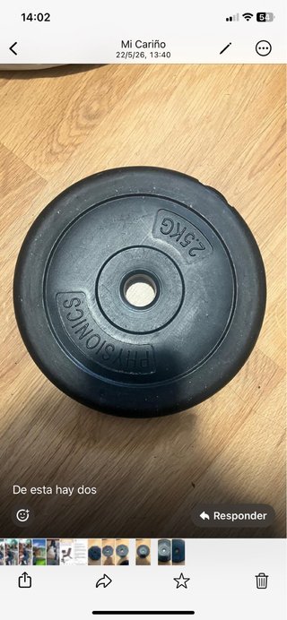 Disco de pesa 2.5 kg Physionics
