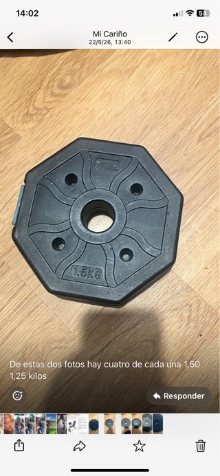 Discos de pesa 1.5 kg