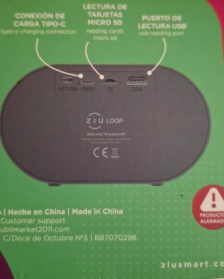 Altavoz Bluetooth Ziu Loop Soporte Smartphone