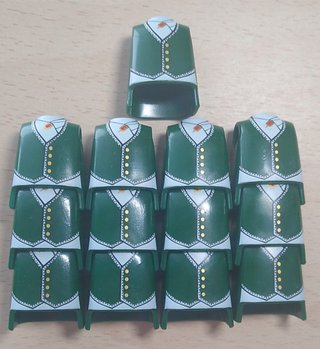 Playmobil Torsos Chaqueta Verde Época (13 uds)