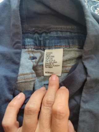 Pantalón premamá azul