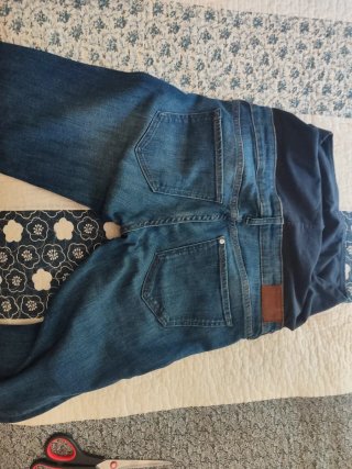 Pantalón premamá azul