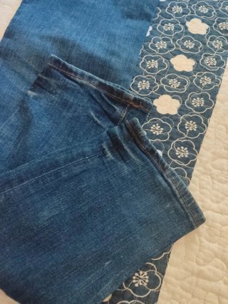 Pantalón premamá azul