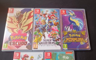 Lote 5 Juegos Nintendo Switch Pokemon