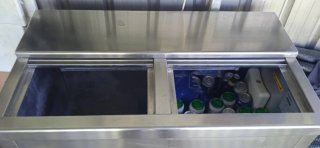Botellero nevera bar acero inoxidable