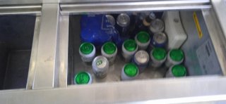 Botellero nevera bar acero inoxidable