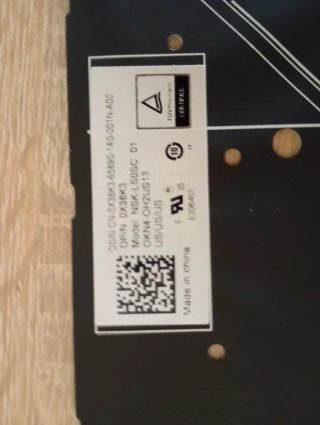 Teclado Dell 0X38K3 Negro/Plata