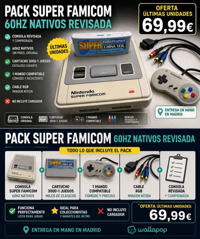 Super Famicom 60Hz Nativos