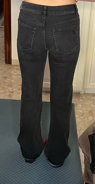 Pantalón vaquero acampanado PHARD negro T.38