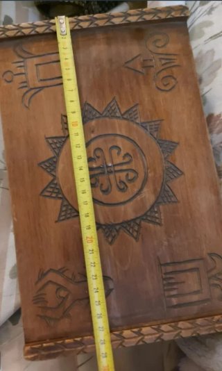 Alcanfor Arqueta de Madera Tallada de Colección