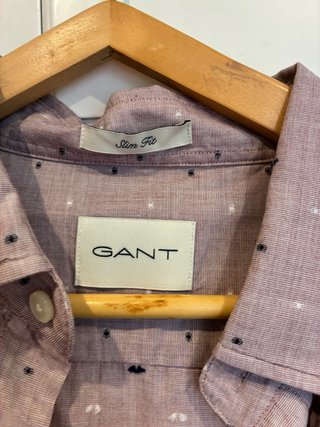 Camisa GANT rosa Slim Fit Talla XL Nueva