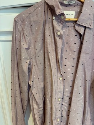 Camisa GANT rosa Slim Fit Talla XL Nueva