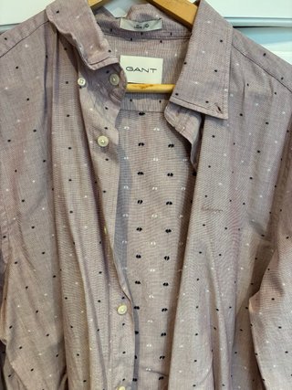 Camisa GANT rosa Slim Fit Talla XL Nueva