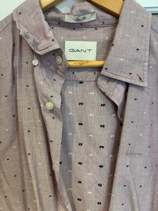 Camisa GANT rosa Slim Fit Talla XL Nueva