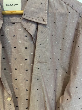 Camisa GANT rosa Slim Fit Talla XL Nueva