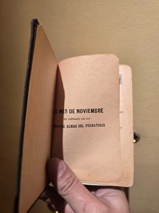 Libro antiguo religioso 1929 mes noviembre