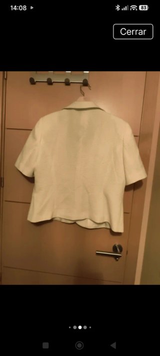 Traje de chaqueta Pilar Rueda blanco roto, crema