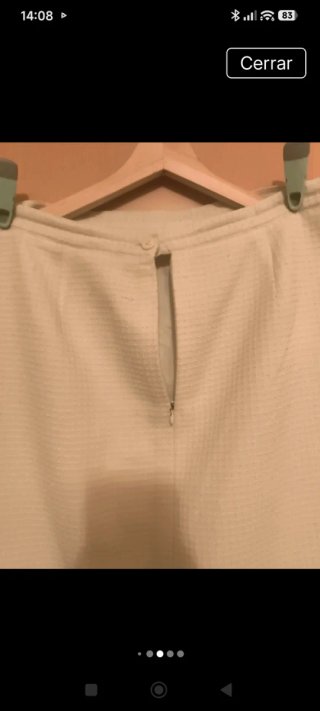 Traje de chaqueta Pilar Rueda blanco roto, crema