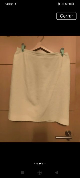 Traje de chaqueta Pilar Rueda blanco roto, crema