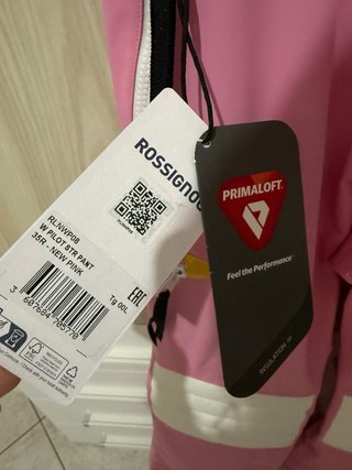 Giacca da sci Rossignol rosa e bianca
