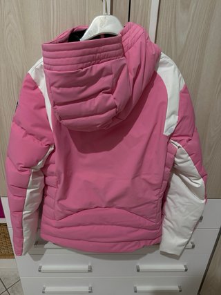 Giacca da sci Rossignol rosa e bianca
