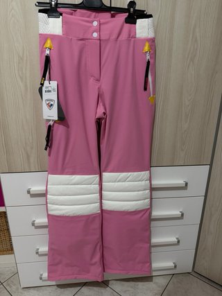 Giacca da sci Rossignol rosa e bianca