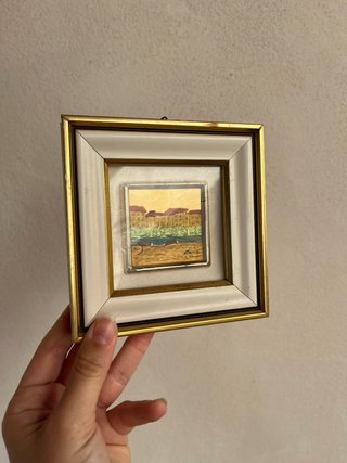 Miniatura vintage foglia d'oro
