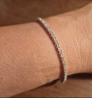Set Bracciale tennis e Orecchini Stroili argento