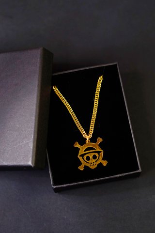 Collar One Piece Jolly Roger • Oro Acciaio Collar