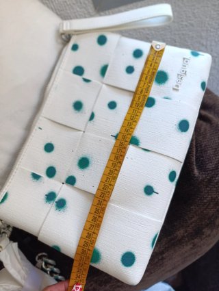 Bolso bandolera Desigual blanco y verde