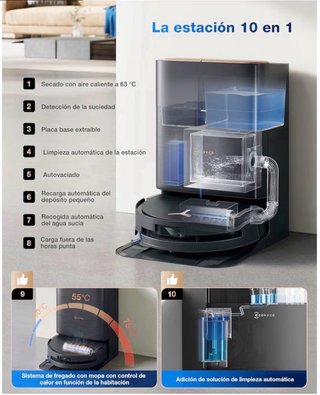 Ecovacs Deebot X9 Pro Omni, menos de 6 meses