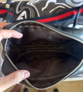 Bandolera Gucci Negra/Gris Ajustable