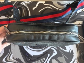 Bandolera Gucci Negra/Gris Ajustable