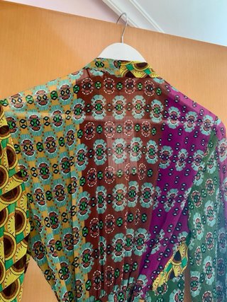 Vestido Zara Estampado Multicolor Talla XS