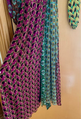 Vestido Zara Estampado Multicolor Talla XS