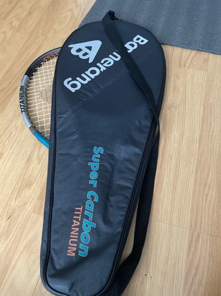 Raqueta Tenis Super Carbon Azul