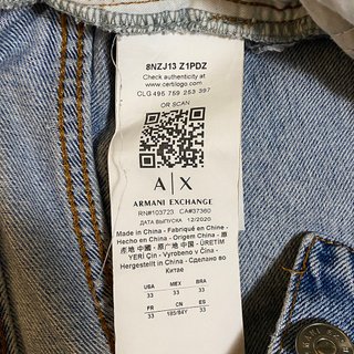 Armani Exchange Pantaloni Jeans Blu Classico