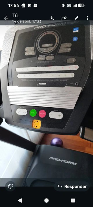 Cinta de Correr ProForm.funciona perfectamente.