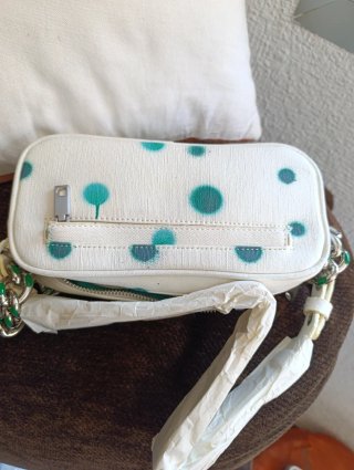 Bolso mini Desigual blanco con puntos