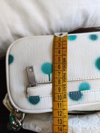 Bolso mini Desigual blanco con puntos