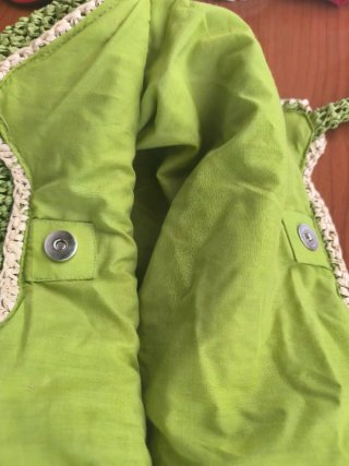 Bolsa de rafia verde