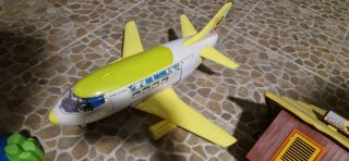 Lote Playmobil Avión, Barco y Accesorios