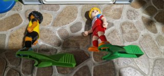 Lote Playmobil Avión, Barco y Accesorios