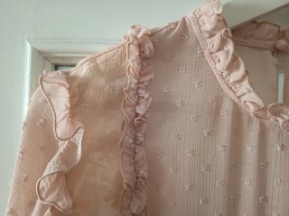 Blusa Zara Plumeti Talla XL Rosa