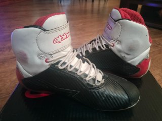 Botas Alpinestars Negras, Rojas y Blancas