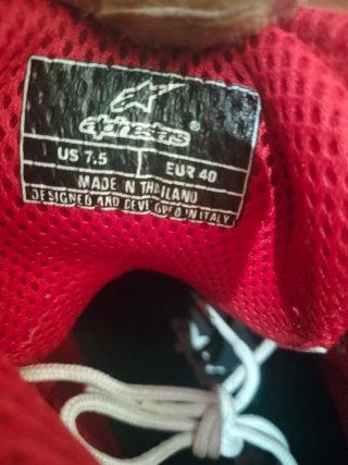 Botas Alpinestars Negras, Rojas y Blancas