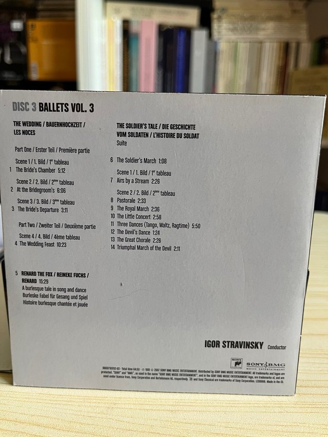 Obra Completa Igor Stravinsky Sony 22 CDs